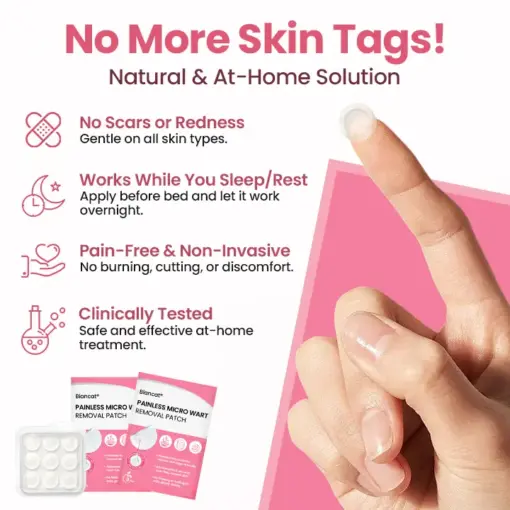 Biancat® Painless Micro Wart Removal Patch