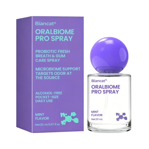 Biancat® OralBiome Pro Spray Microbiome Probiotic Spray for Fresh Breath, Gum Comfort & Oral Balance