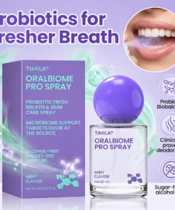Biancat® OralBiome Pro Spray Microbiome Probiotic Spray for Fresh Breath, Gum Comfort & Oral Balance