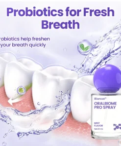 Biancat® OralBiome Pro Spray Microbiome Probiotic Spray for Fresh Breath, Gum Comfort & Oral Balance