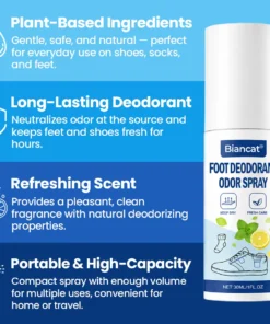 Biancat® Foot Deodorant Odor Spray