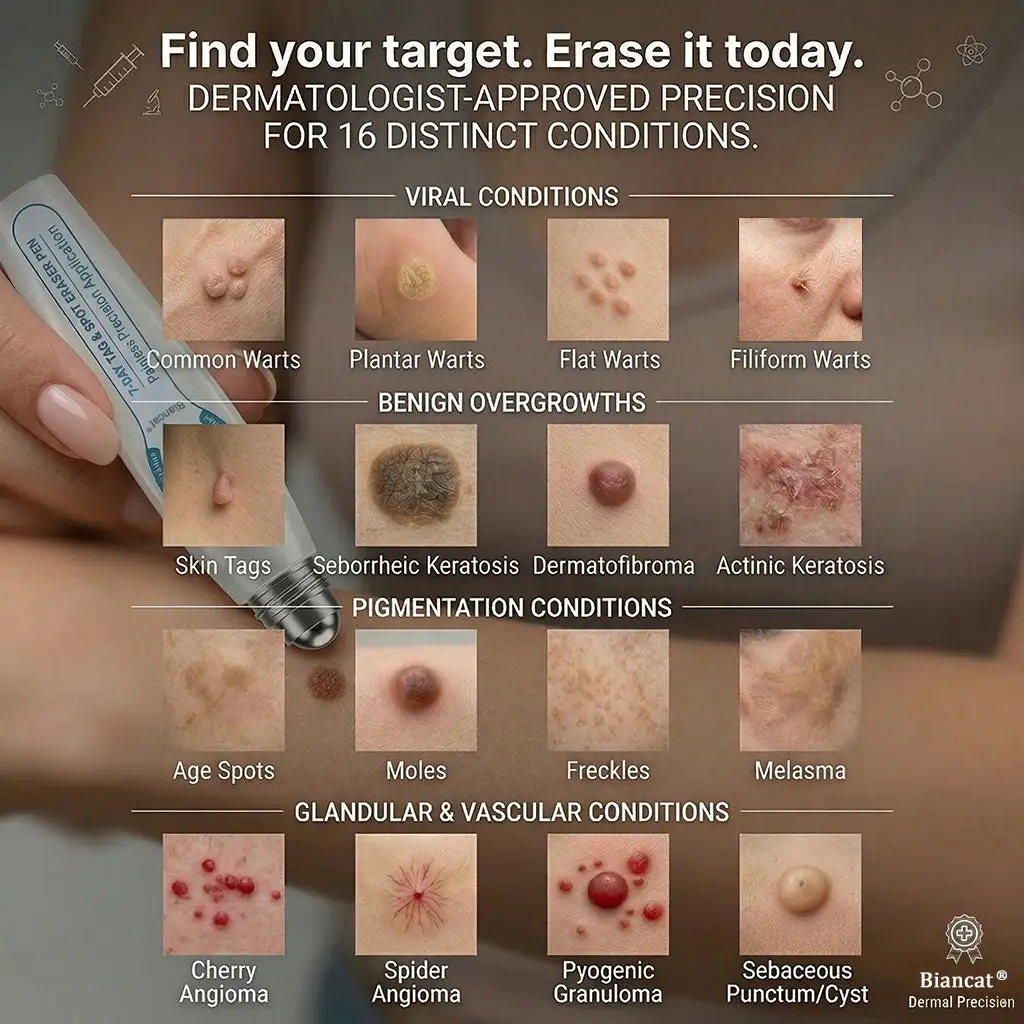 Biancat® 7-Day Skin Tag & Spot Eraser Painless & Scar-Free Advanced Imperfection Removal Rollerball Pen