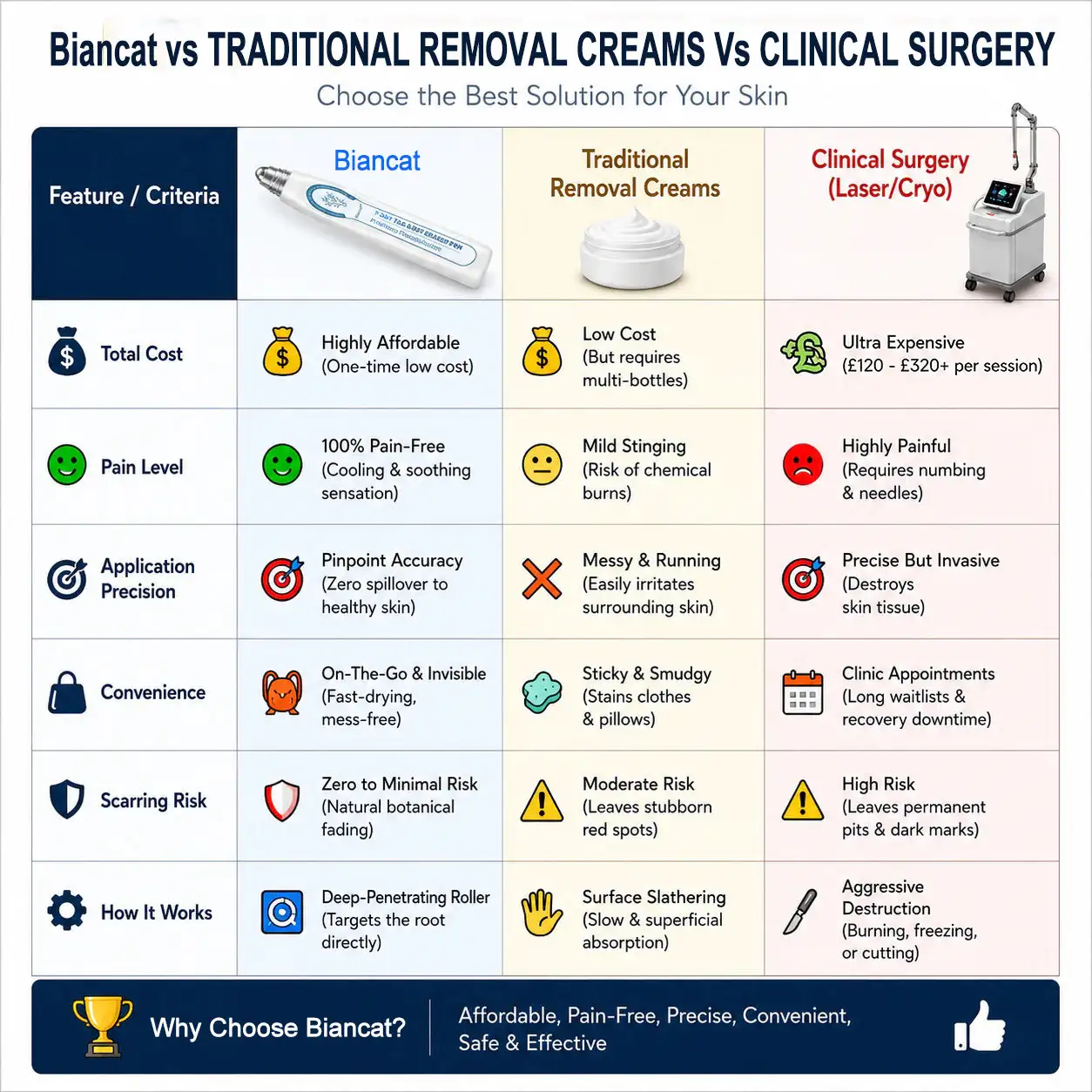 Biancat® 7-Day Skin Tag & Spot Eraser Painless & Scar-Free Advanced Imperfection Removal Rollerball Pen